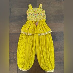 Authentic Girls Indian Two Piece Embellished Set - Girls Salwar Pant Set